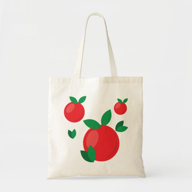Bolso De Tela Personalizable de Apple Abstract Tote Bag (Frente)