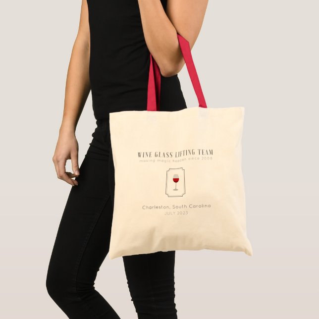 Bolso De Tela Personalizable de elevación del equipo de la copa (Anverso (producto))