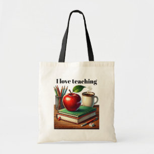 Bolso De Tela Personalizable de enseñanza de amor lindo