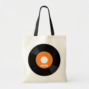 Bolso De Tela PERSONALIZABLE de registro del tote 45s (naranja)