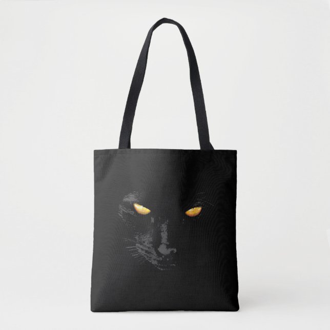 Bolso De Tela Personalizable elegante Black Cat Magic (Anverso)