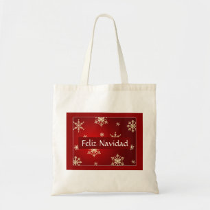 Bolso De Tela Personalizable Feliz Navidad