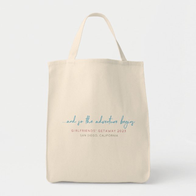 Bolso De Tela Personalizable Getaway de Girlfriend Tote Bag (Frente)