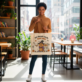 Bolso De Tela Personalizable Halloween Capybara Gracioso "Cappy