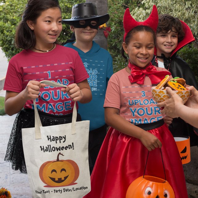 Bolso De Tela Personalizable Halloween Party Tote Bag (Personalize your Candy Tote Bag!)