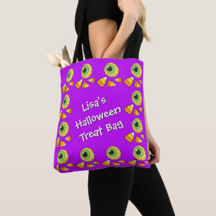 Bolso De Tela Personalizable Halloween Tote de béisbol y maíz du