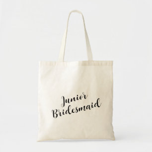 Bolso De Tela Personalizable Junior Bridesmaid Script Tote Bag