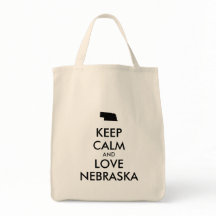 Personalizable MANTENGA LA CALMA Y AME A NEBRASKA
