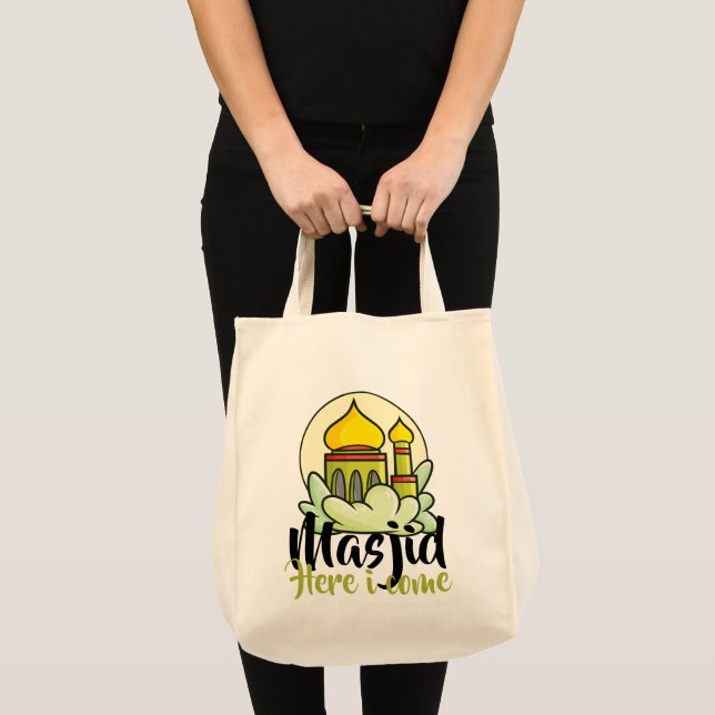 Bolso De Tela Personalizable Masjid Aquí I Come (Anverso (producto))