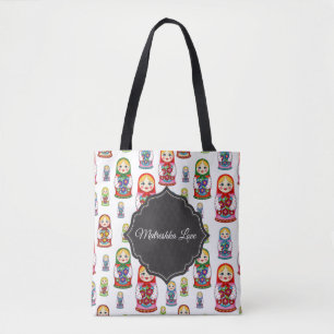 Bolso De Tela Personalizable Matreshka