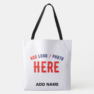 BOLSO DE TELA PERSONALIZABLE MODERNO ESTILO BLANCO VERIFICADO MA