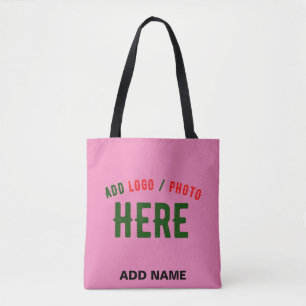 BOLSO DE TELA PERSONALIZABLE MODERNO ESTILO ROSA VERIFICADA MARC