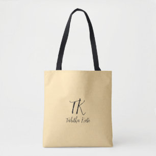 Bolso De Tela Personalizable nombre tote bag