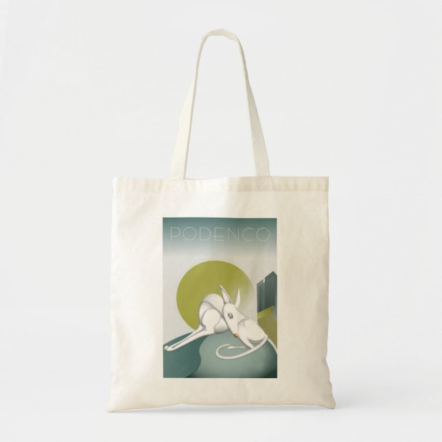 Bolso De Tela Personalizable Podenco Dog Art Deco Diseño de époc