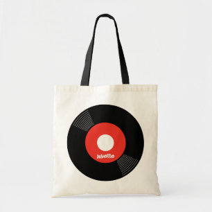 Bolso De Tela PERSONALIZABLE (rojo) de registro del tote 45s