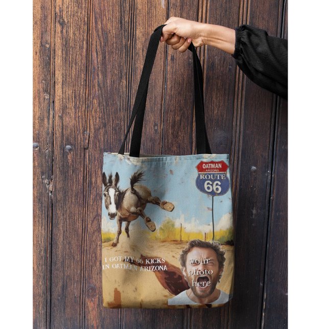 Bolso De Tela personalizable, Ruta de Donkey Oatman 66 (Subido por el creador)