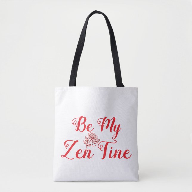 Bolso De Tela Personalizable Sé Mi Zen-Tine - Regalo El día de S (Anverso)