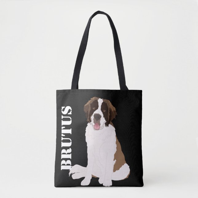 Bolso De Tela Personalizable St Bernard (Anverso)