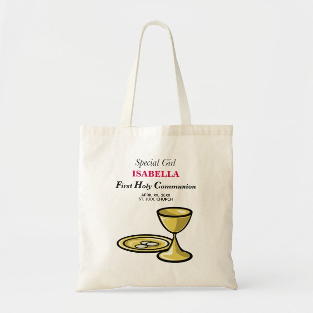 Bolso De Tela Personalización, Chica Especial, Primera Comunicac (Frente)