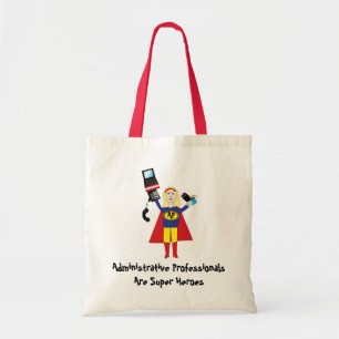 Bolso De Tela Personalización de héroe profesional administrativ