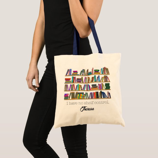 Bolso De Tela Personalización de "No tengo control de estantería (Anverso (producto))