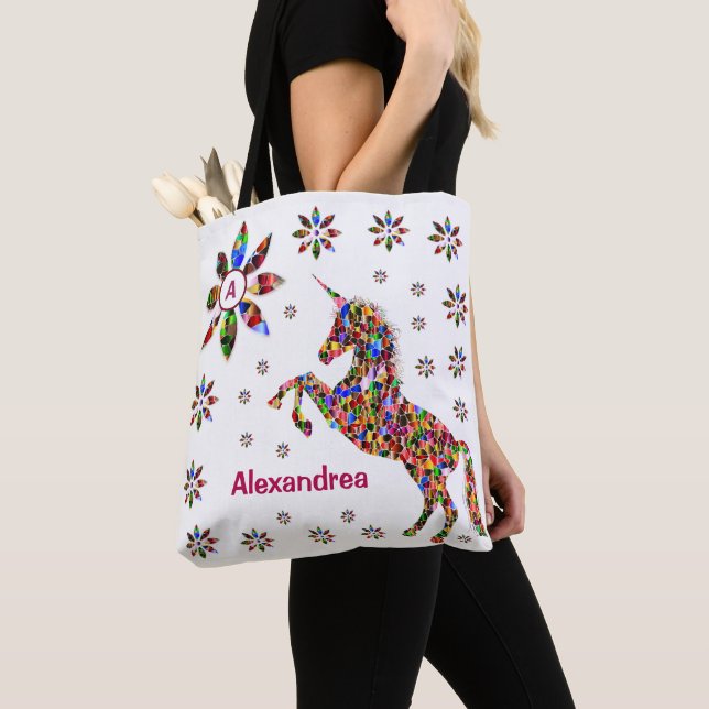 Bolso De Tela Personalización del Purpurina de la fantasía mágic (Detalle)