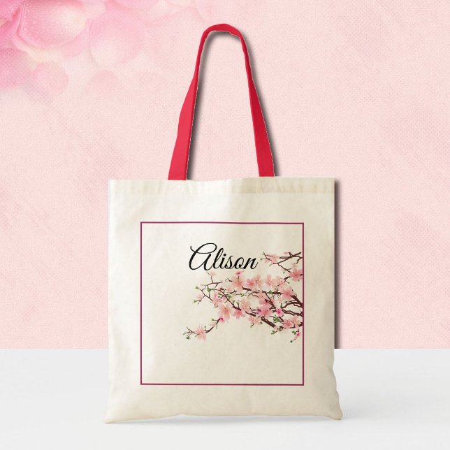Bolso De Tela Personalización del regalo de dama de honor cerezo (Subido por el creador)