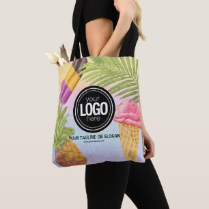 Bolso De Tela Personalización del tema de helados de color acuát