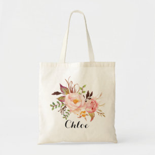 Bolso De Tela Personalizada la dama de honor floral rusa