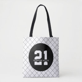 Bolso De Tela Personalizado 21º cumpleaños Moderno y elegante