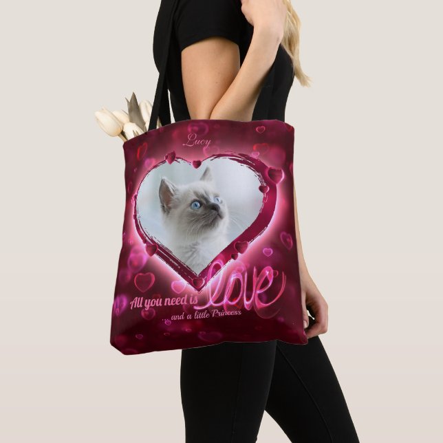 Bolso De Tela Personalizado 2 Foto, Mascota Tributo De Amor Trib (Detalle)