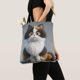 BOLSO DE TELA PERSONALIZADO ADORABLE CALICO CAT
