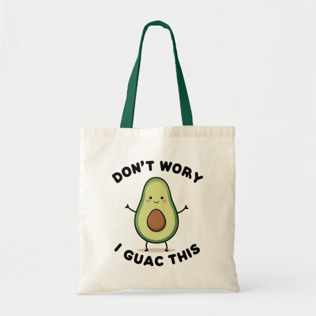 Bolso De Tela Personalizado aguacate (Frente)
