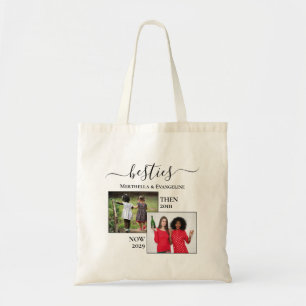Bolso De Tela Personalizado Ahora Entonces 2 BESTIONES DE Fotos