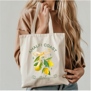 Bolso De Tela Personalizado Amalfi Coast Lemon - Italia Travel S