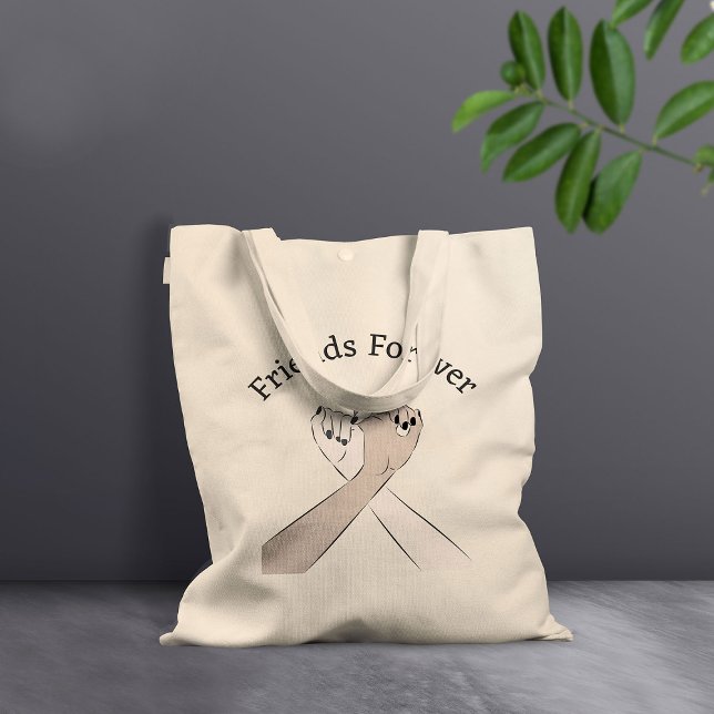 Bolso De Tela Personalizado Amigos Por Siempre Tote Bag (Subido por el creador)