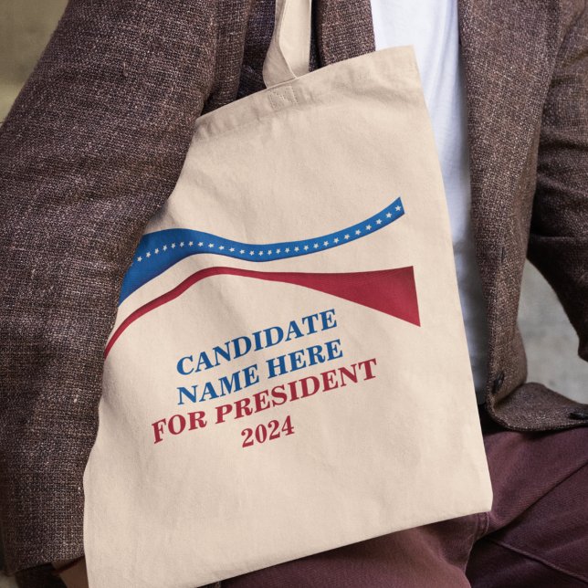 Bolso De Tela Personalizado añada su propio candidato a la presi (Subido por el creador)
