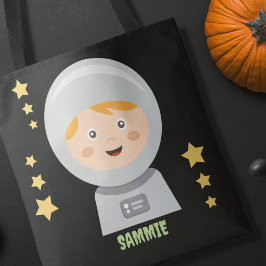 Bolso De Tela Personalizado Astronauta Halloween Trick Tret