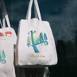 Bolso De Tela Personalizado azul pájaros Tote Bag