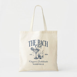 Bolso De Tela Personalizado Bachelorette Retro Cocktail Gray