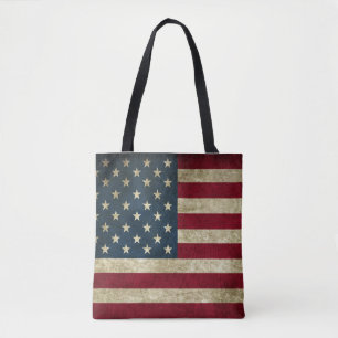 Bolso De Tela Personalizado Bandera estadounidense Patriótica T