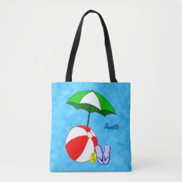 Bolso De Tela Personalizado Beach Ball Pool Juguetes Allover Tot