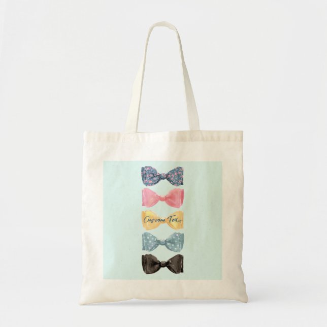 Bolso De Tela Personalizado Bow Ties (Frente)