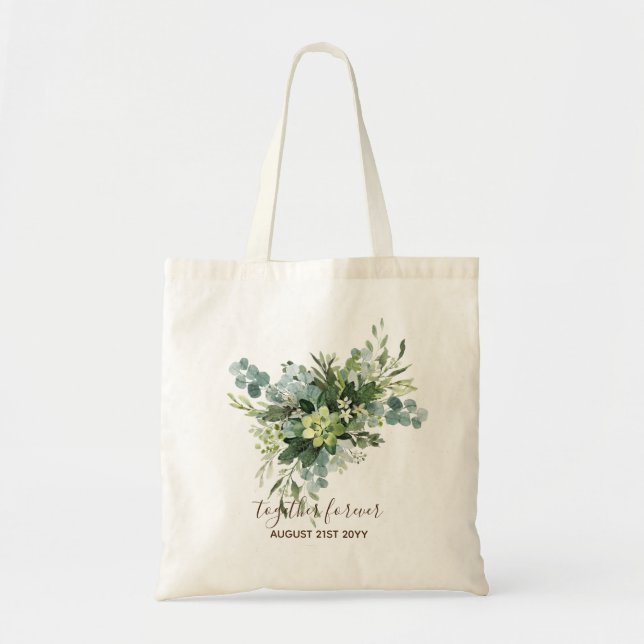 Bolso De Tela Personalizado Bridesmaid Bridal Party Gifts Greene (Frente)