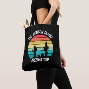 Bolso De Tela Personalizado Cactus Sunset Arizona Desierto