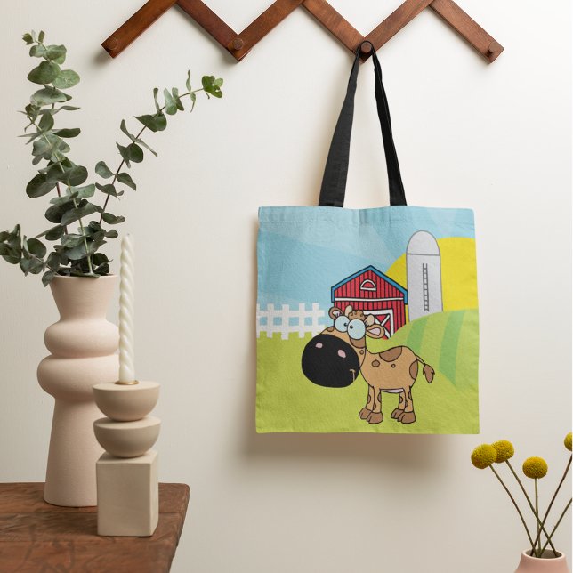 Bolso De Tela Personalizado Calf En Una Granja (Subido por el creador)