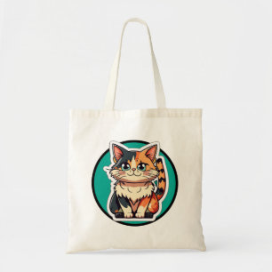 Bolso De Tela Personalizado Calico Cat Cute