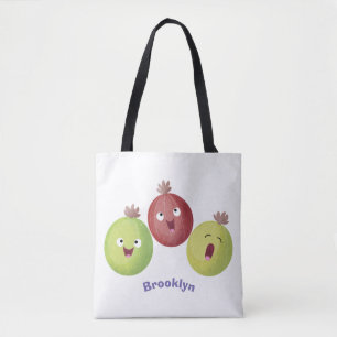 Bolso De Tela Personalizado cantante de trío de gooseberry