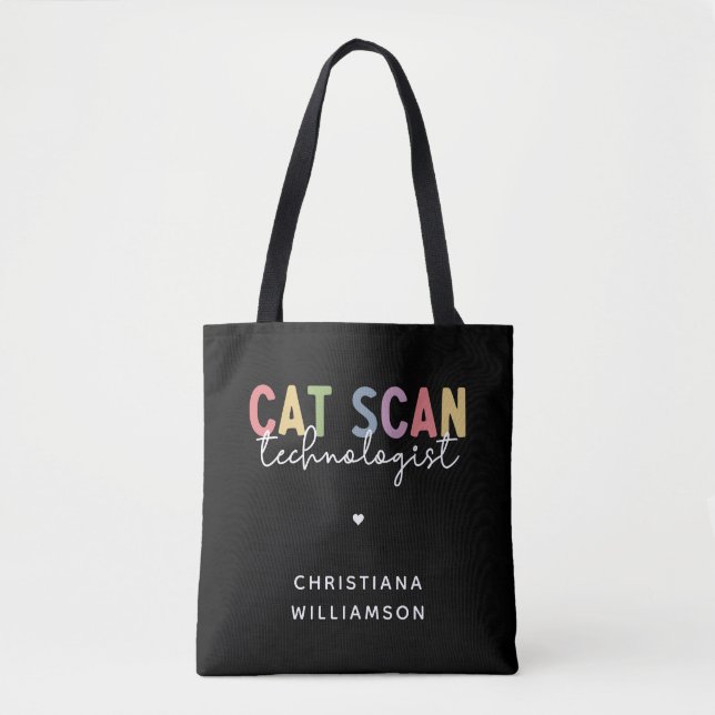 Bolso De Tela Personalizado CAT Scan Technologist CT Tech Gifts (Anverso)