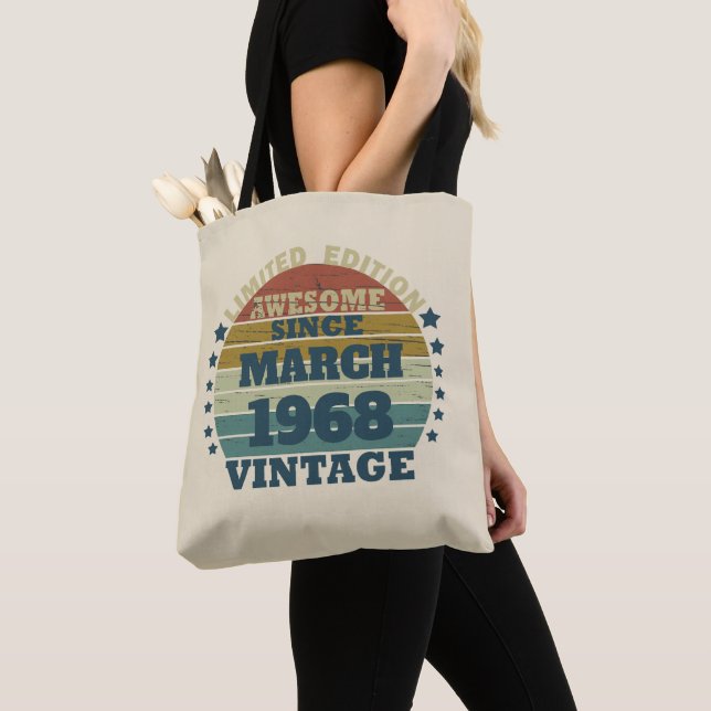 Bolso De Tela Personalizado cincuenta y cinco años (Detalle)